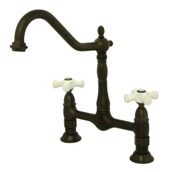Kingston Brass Heritage Bridge Faucet & Reviews | Wayfair